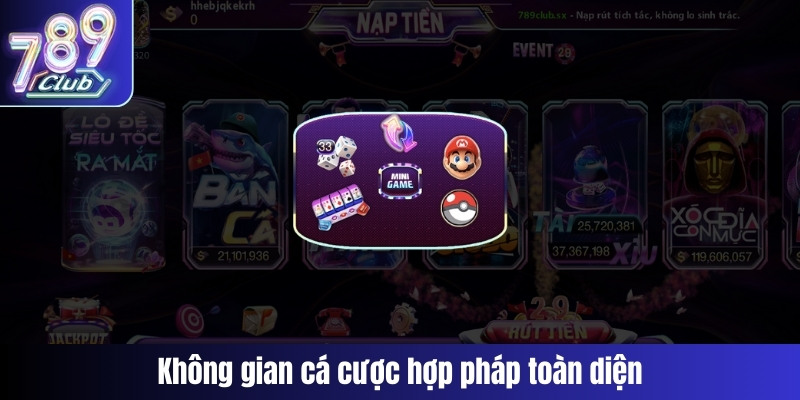 Không gian cá cược hợp pháp toàn diện